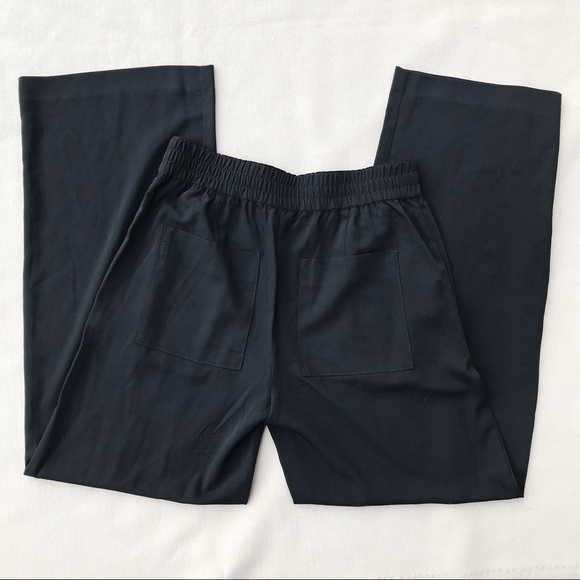 Ann Taylor LOFT Black Wide Leg Trouser Pants - Picture 2 of 3